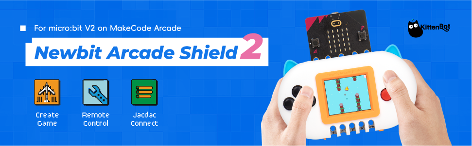 KittenBot Newbit Arcade Shield Expansion Board for Micro:bit V2 - 详情图片 1