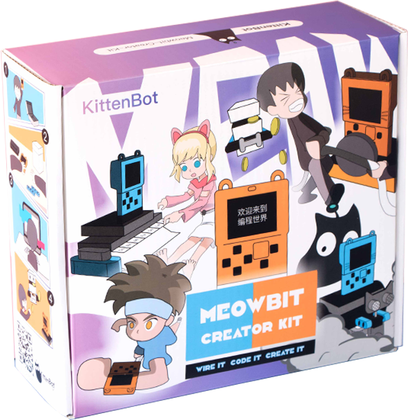 KittenBot Meowbit Creator AI Kit for Makecode Arcade and KittenBlock