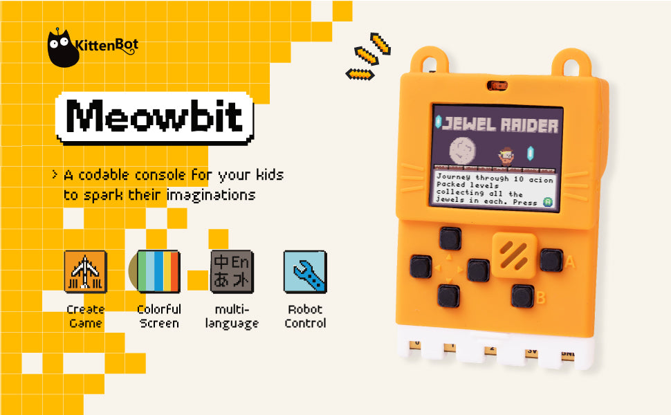 KittenBot Meowbit - Codable Console for Microsoft Makecode Arcade