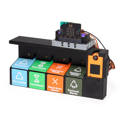 KittenBot AI Smart Waste Sorting Experiment Kit Designed for micro:bit(3D-Printed Structure)