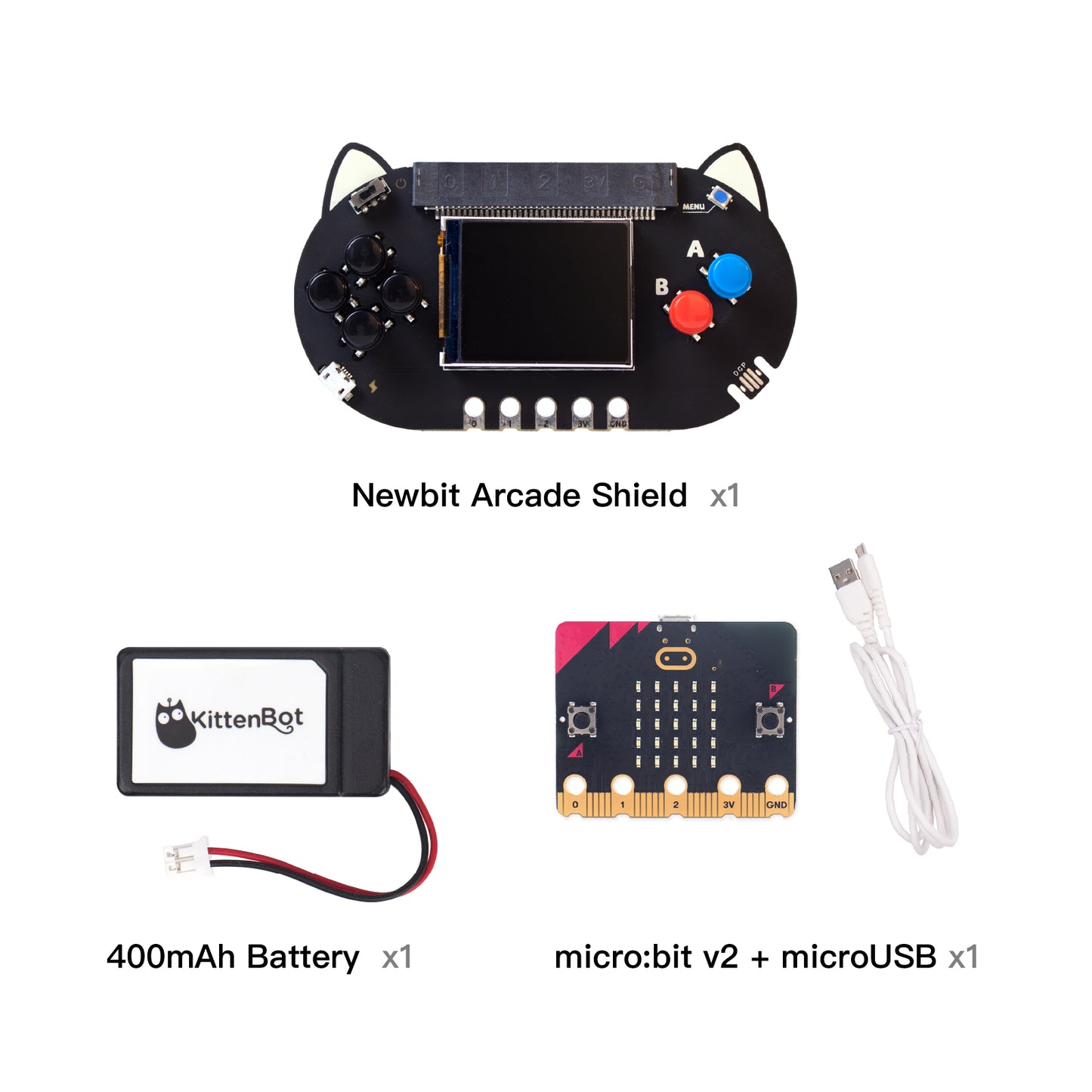 KittenBot Newbit Arcade Shield Expansion Board for Micro:bit V2