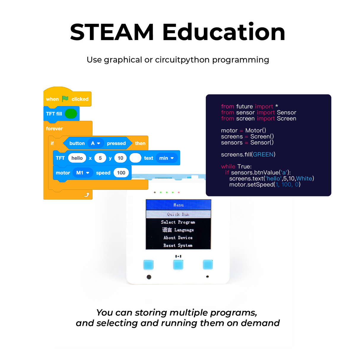 Kittenbot Python KittenBot FutureBoard Lite, ESP32 S3 AIOT Educational Controller