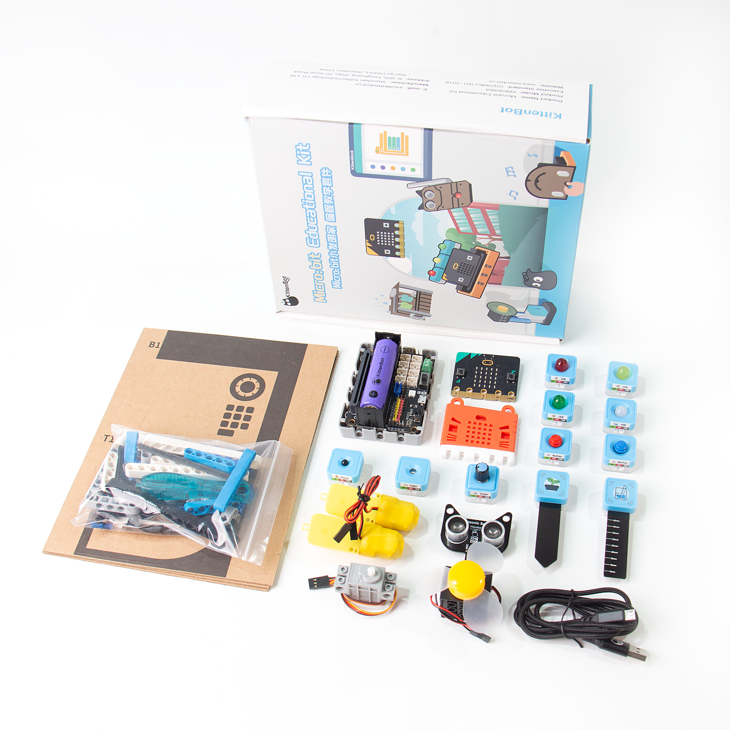 Kittenbot Micro:bit Sugar Series Creator Programming Educational Kit –  KittenBot