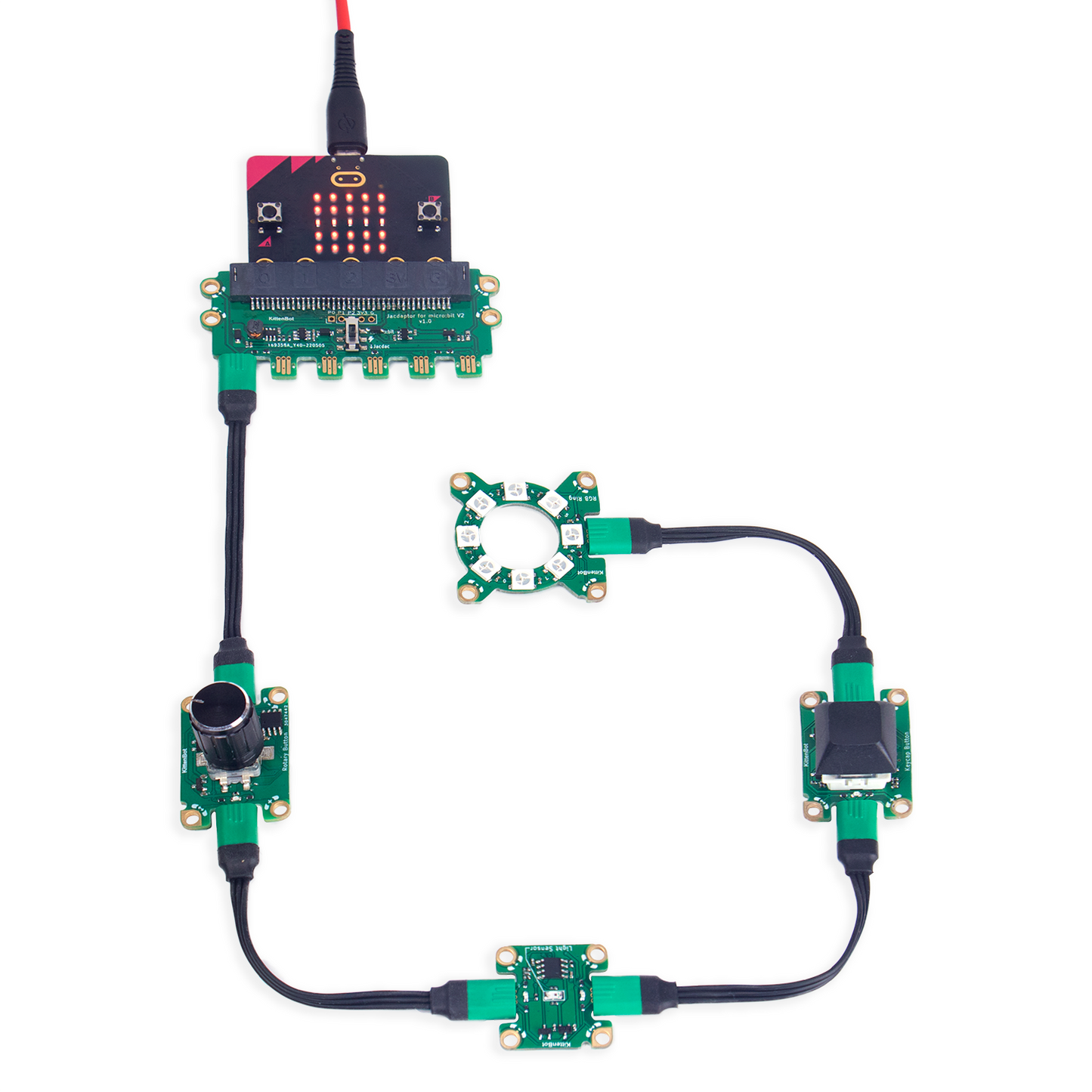 Jacdac Kit A with Adapter for micro:bit V2